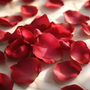 Roses on a table, an ingredient of Good Mood fragrance.